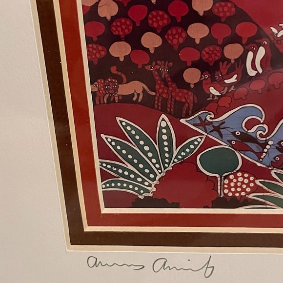 Amos Amit 1984 Noah's Ark Framed Picture - Picture 9 of 11